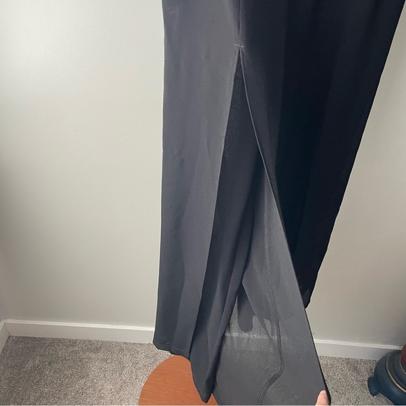 Tradition Front Slit Chiffon Palazzo Wide Leg Trouser Pants Flowy Whimsigoth - Picture 7 of 12